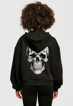 Толстовка с капюшоном HALLOWEEN SKULL Merchcode, черный