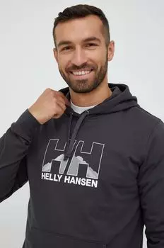 Толстовка с капюшоном Helly Hansen, серый