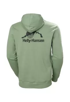 Толстовка с капюшоном Helly Hansen, зеленый