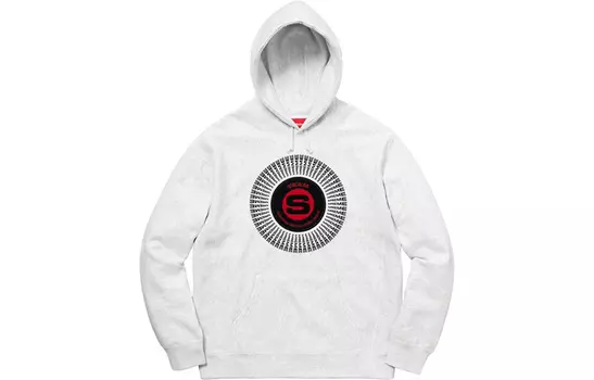 Толстовка с капюшоном и аппликацией из шенилла Supreme, Ecru