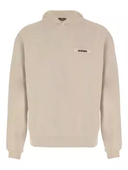 Толстовка с капюшоном и логотипом Jacquemus The Gros Grain, нейтральный