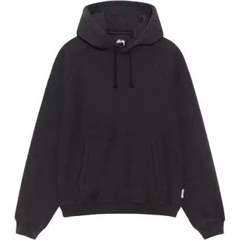 Толстовка с капюшоном из флиса с рукавами реглан Stussy, серый