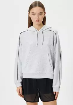 Толстовка с капюшоном KANGAROO POCKET DETAIL LONG SLEEVE Koton, серый