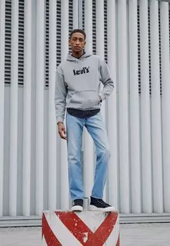 Толстовка с капюшоном Levi's, серый