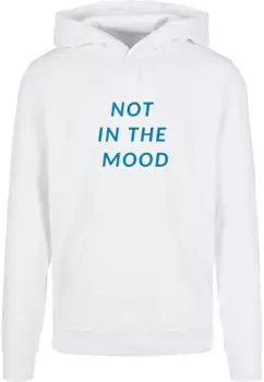 Толстовка с капюшоном Merchcode " Merchcode Men's NITM - Italic Basic Hoody", белый