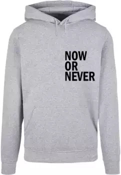 Толстовка с капюшоном Merchcode " Merchcode Men's Now Or Never Basic Hoody", серый