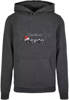 Толстовка с капюшоном Merchcode " Merchcode Men's Christmas Beats Basic Hoody", цвет Charcoal