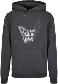 Толстовка с капюшоном Merchcode " Merchcode Men's It's Your Time To Bloom Basic Hoody", цвет Charcoal