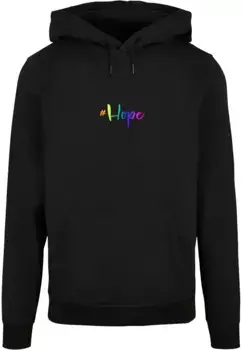 Толстовка с капюшоном Merchcode " Merchcode Men's Hope Rainbow Basic Hoody", черный