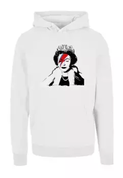 Толстовка с капюшоном Merchcode " Merchcode Men's Lizzie Stardust Hoody", белый