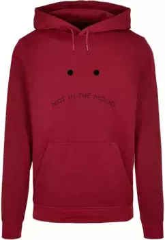 Толстовка с капюшоном Merchcode " Merchcode Men's NITM-Sad Face Basic Hoody", цвет Burgundy