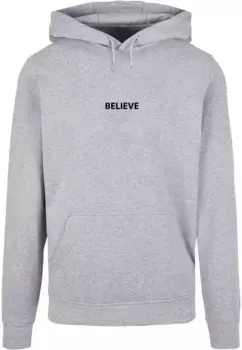 Толстовка с капюшоном Merchcode " Merchcode Men's Believe Front Basic Hoody", серый