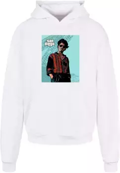 Толстовка с капюшоном Merchcode " Merchcode Men's Grand San Diego Ultra Heavy Hoody", белый