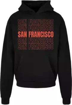 Толстовка с капюшоном Merchcode " Merchcode Men's San Francisco Ultra Heavy Hoody", черный