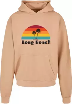 Толстовка с капюшоном Merchcode " Merchcode Men's Long Beach Ultra Heavy Hoody", бежевый