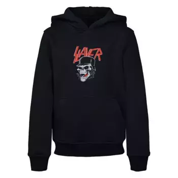 Толстовка с капюшоном Merchcode «Merchcode Men's Kids Slayer - Толстовка Laughing Skull Basic Hoody», черный