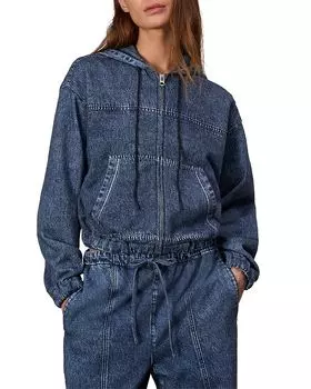 Толстовка с капюшоном Miramar Zip rag & bone, синий