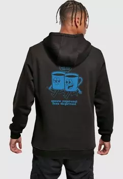 Толстовка с капюшоном MORE ESPRESSI Mister Tee, черный