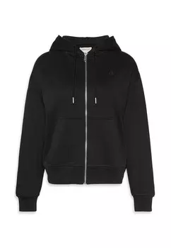 Толстовка с капюшоном на молнии Calvin Klein Jeans, черный