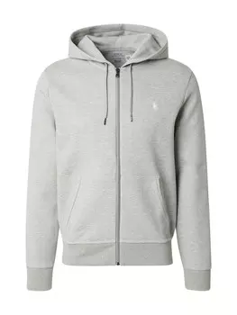 Толстовка с капюшоном на молнии Polo Ralph Lauren, серый