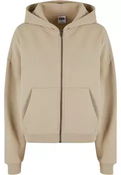 Толстовка с капюшоном на молнии Urban Classics, песочный