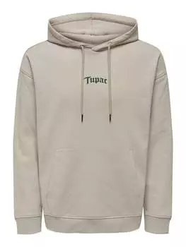 Толстовка с капюшоном Only & Sons, бежевый