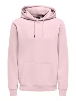 Толстовка с капюшоном Only & Sons Regular fit Sweatshirt ONSCERES, светло-розовый