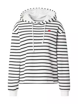 Толстовка с капюшоном PIECES Sweatshirt PCCHILLI, белый