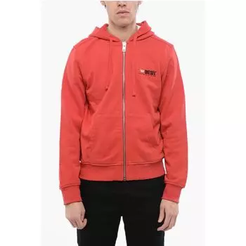 Толстовка с капюшоном RED TAG S-GINN-HOOD с застежкой-молнией Diesel, Red