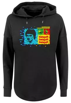 Толстовка с капюшоном RETRO GAMING BRUCE LEE_BE LIKE WATER F4NT4STIC, черный