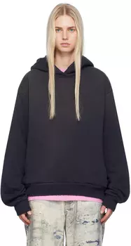 Толстовка с капюшоном с принтом Acne Studios, черный