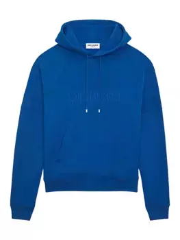 Толстовка с капюшоном Saint Laurent, синий
