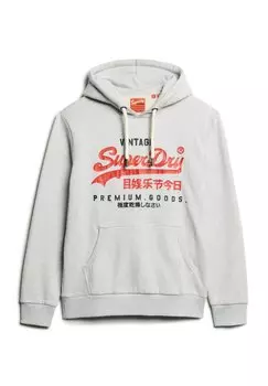 Толстовка с капюшоном Superdry, светло-серый
