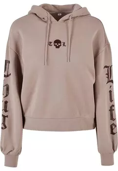 Толстовка с капюшоном Thug Life Sweatshirt Caution, розовый