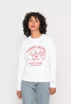 Толстовка с капюшоном Tommy Jeans, белый