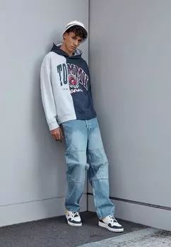 Толстовка с капюшоном Tommy Jeans, темно-синий