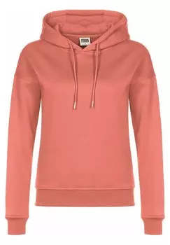 Толстовка женская Urban Classics с капюшоном, бледно-розовый