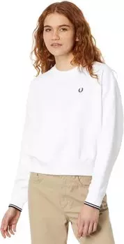 Толстовка с кончиками Fred Perry, белый
