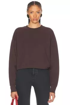 Толстовка с круглым вырезом Saint Laurent, цвет Taupe Glace