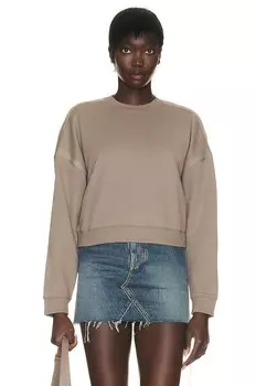 Толстовка с круглым вырезом Saint Laurent, цвет Mastic