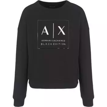 Толстовка с логотипом ARMANI EXCHANGE, черный