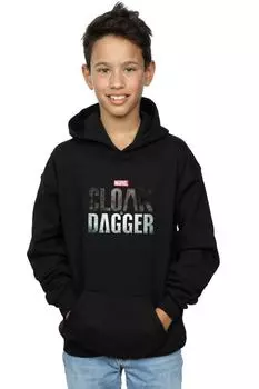 Толстовка с логотипом Cloak And Dagger Marvel, черный