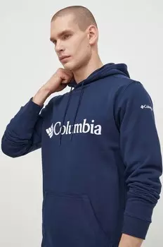 Толстовка с логотипом Columbia CSC Basic, темно-синий