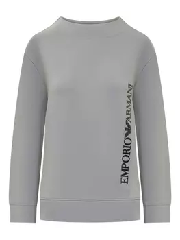 Толстовка с логотипом Emporio Armani, серый