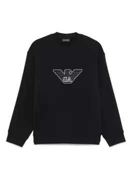 Толстовка с логотипом Emporio Armani, синий