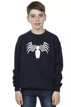 Толстовка с логотипом и эмблемой Venom Spider Marvel, темно-синий