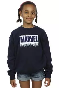 Толстовка с логотипом Icicle Marvel, темно-синий