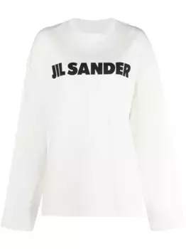 Толстовка с логотипом JIL SANDER, белый