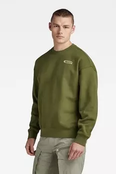 Толстовка с логотипом Old Skool G-Star Raw, зеленый