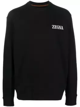 Толстовка с логотипом Zegna, черный